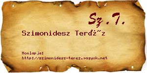 Szimonidesz Teréz névjegykártya